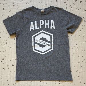 KIDSTRONG Alpha Gray Kids T-Shirt Size Youth Small